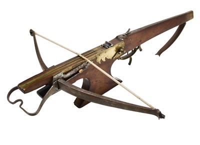 Lot 238 - A FLEMISH TARGET CROSSBOW, LATE 17TH/18TH CENTURY