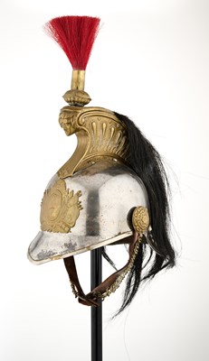 Lot 130 - AN ARGENTINIAN CAVALRY HELMET OF FRENCH STYLE