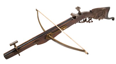 Lot 20 - A NORTH EUROPEAN TARGET CROSSBOW, LATE 19TH CENTURY