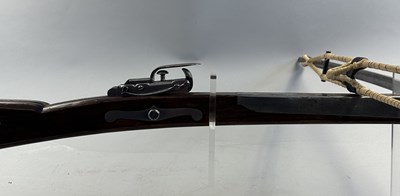 Lot 240 - AN ENGLISH STONEBOW BY BARKER, WIGAN, CIRCA 1780