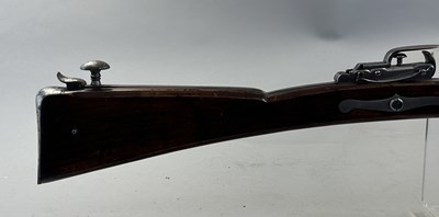 Lot 240 - AN ENGLISH STONEBOW BY BARKER, WIGAN, CIRCA 1780