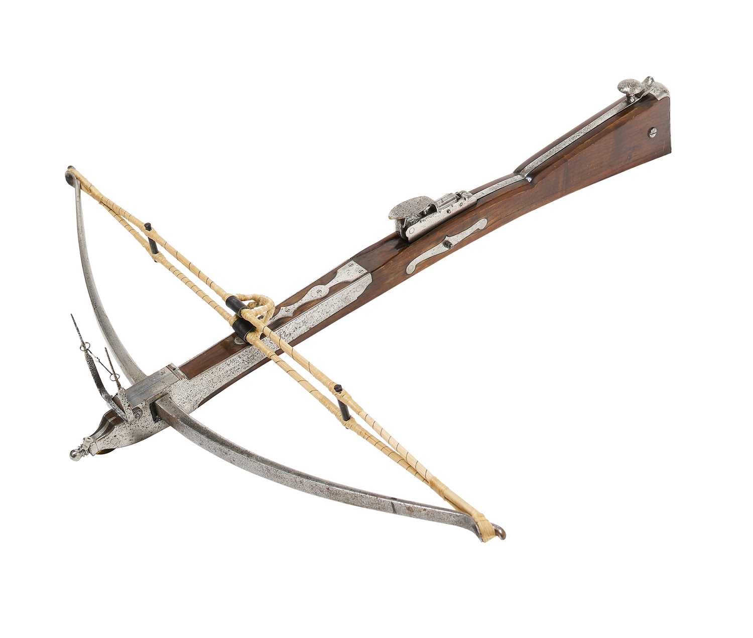 Lot 240 - AN ENGLISH STONEBOW BY BARKER, WIGAN, CIRCA 1780