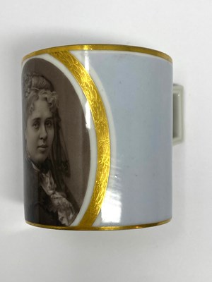 Lot 30 - A RUSSIAN CUP AND SAUCER, IMPERIAL PORCELAIN MANUFACTORY, ST PETERSBURG, ALEXANDER II PERIOD (1855-1881)