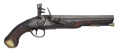 Lot 269 - A 14 BORE FLINTLOCK LIGHT DRAGOON PISTOL, EARLY 19TH CENTURY