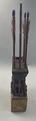 Lot 8 - A SMALL JAPANESE ARCHERY SET, EDO PERIOD, 19TH CENTURY