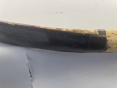 Lot 12 - A CHINESE STRENGTH-TESTING COMPOSITE BOW, QING DYNASTY, 19TH/20TH CENTURY