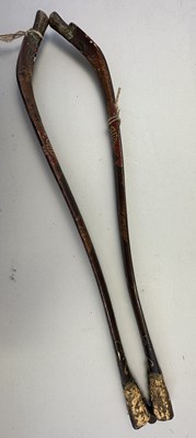 Lot 15 - A CHINESE COMPOSITE FOLDING BOW, QING DYNASTY, 19TH CENTURY