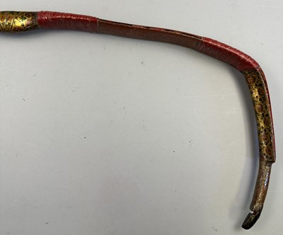 Lot 19 - THREE INDO-PERSIAN DECORATED REFLEX COMPOSITE BOWS, 18TH CENTURY