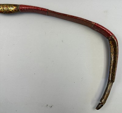 Lot 19 - THREE INDO-PERSIAN DECORATED REFLEX COMPOSITE BOWS, 18TH CENTURY