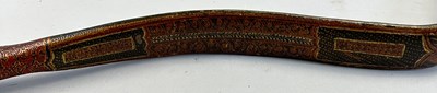 Lot 23 - TWO INDO-PERSIAN DECORATED REFLEX COMPOSITE BOWS, 18TH/19TH CENTURY