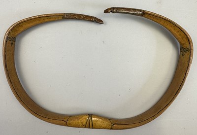 Lot 21 - THREE NORTH INDIAN DECORATED REFLEX COMPOSITE BOWS, 18TH/19TH CENTURY