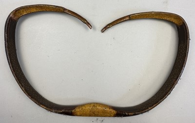 Lot 21 - THREE NORTH INDIAN DECORATED REFLEX COMPOSITE BOWS, 18TH/19TH CENTURY