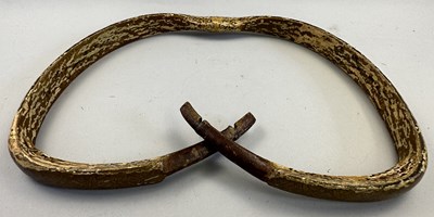 Lot 21 - THREE NORTH INDIAN DECORATED REFLEX COMPOSITE BOWS, 18TH/19TH CENTURY