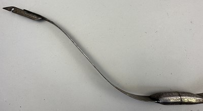 Lot 28 - A NORTH INDIAN DECORATED STEEL BOW, 19TH CENTURY