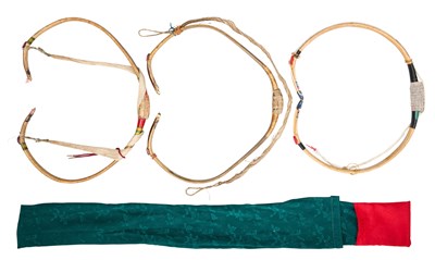 Lot 25 - THREE KOREAN BOWS (GAKGUNG), 20TH CENTURY