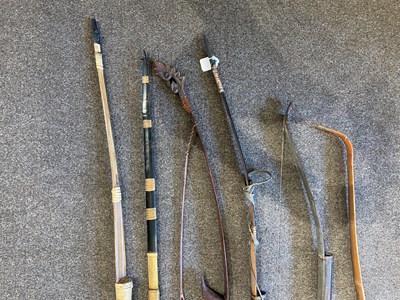 Lot 688 - A THAI PELLET BOW AND FIVE FURTHER SOUTH-EAST ASIAN BOWS, 19TH/20TH CENTURY