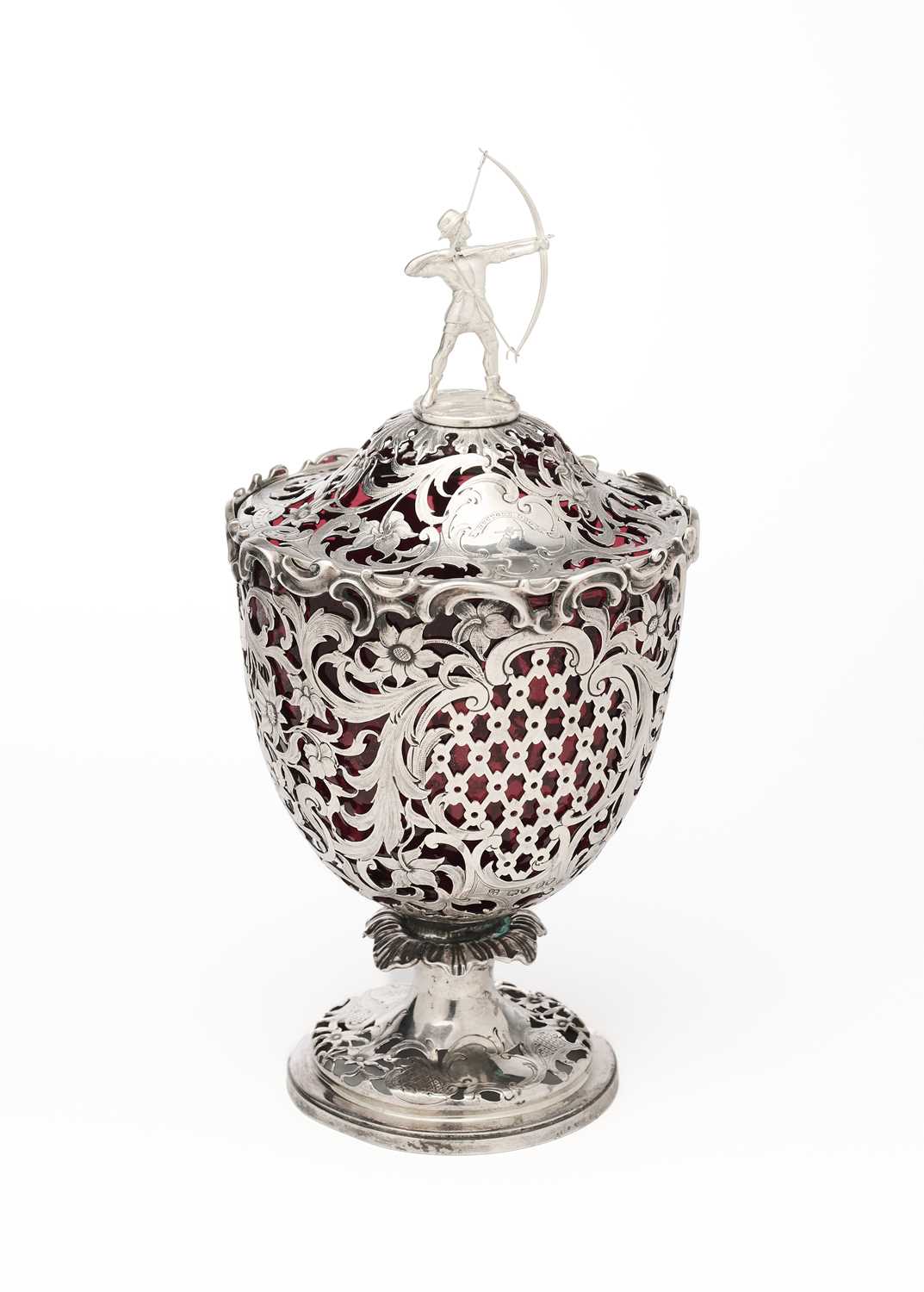 Lot 49 - A VICTORIAN SILVER ARCHERY TROPHY, REILY & STORER, LONDON, 1845