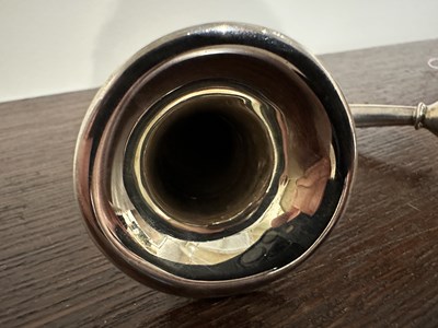 Lot 45 - AN EDWARDIAN SILVER ARCHERY PRIZE HORN, C.T. BURROWS & SONS, BIRMINGHAM, 1908