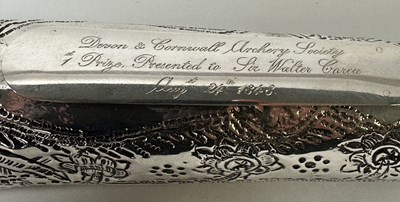 Lot 66 - A COLLECTION OF SILVER ARCHERY AWARDS, 19TH CENTURY AND LATER
