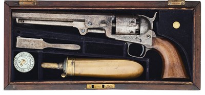 Lot 265 - A .36 CALIBRE COLT MODEL 1851 LONDON NAVY REVOLVER, LONDON PROOF MARKS, NO. 31315 FOR 1855