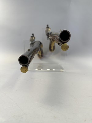 Lot 294 - A FINE PAIR OF 16 BORE LIEGOIS FLINTLOCK HOLSTER PISTOLS BY JEAN JAQUES BEHR, CIRCA 1720-30