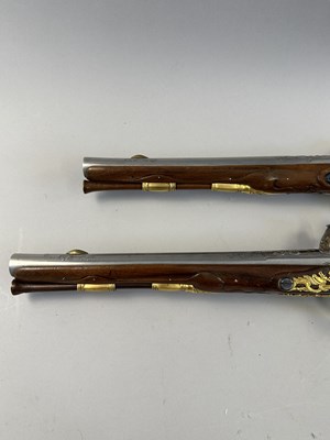 Lot 294 - A FINE PAIR OF 16 BORE LIEGOIS FLINTLOCK HOLSTER PISTOLS BY JEAN JAQUES BEHR, CIRCA 1720-30