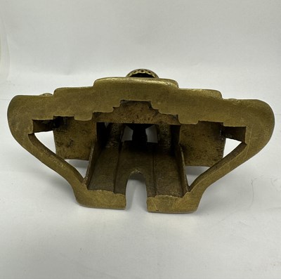 Lot 219 - A JAIN SHRINE DEPICTING SANTINATHA, GUJARAT, WESTERN INDIA, PROBABLY DATED SAMVAT 1528/1472 A.D.