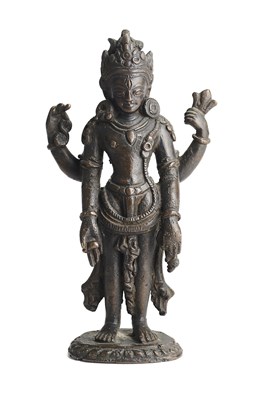 Lot 122 - □ A NEPALESE BRONZE FIGURE OF SIVA