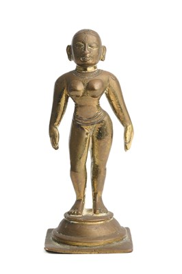 Lot 144 - A BRONZE FIGURE OF RADHA, BENGAL, 19TH CENTURY