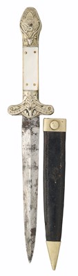 Lot 576 - A SHEFFIELD DIRK FOR THE AMERICAN MARKET, J. LINGARD, PEACROFT, SHEFFIELD, CIRCA 1860