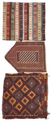 Lot 110 - □ A FLATWOVEN TEKKE COVER, WEST TURKESTAN, LATE 19TH CENTURY