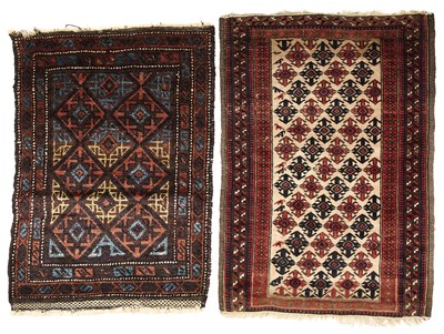 Lot 115 - □ A BALUCH BALIST RUG, EAST PERSIA, LATE 19TH CENTURY