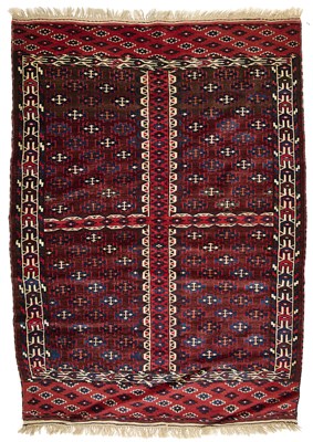 Lot 36 - A YOMUT ENSI, WEST TURKESTAN, EARLY 20TH CENTURY