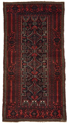 Lot 103 - A BALUCH TIMURI LONG RUG, BALUCHISTAN, MID 20TH CENTURY
