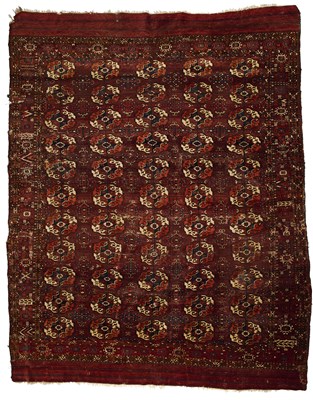 Lot 44 - A TEKKE CARPET, WEST TURKESTAN, LATE 19TH CENTURY