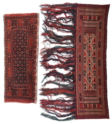 Lot 116 - □ A KHIRGIZ TORBA, WEST TURKESTAN, EARLY 20TH CENTURY