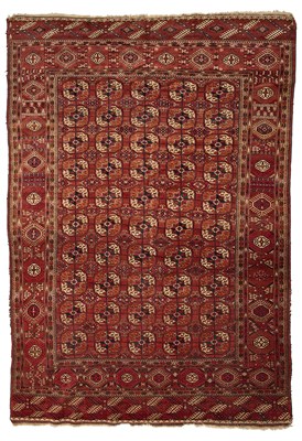 Lot 40 - A TEKKE CARPET, WEST TURKESTAN, CIRCA 1900