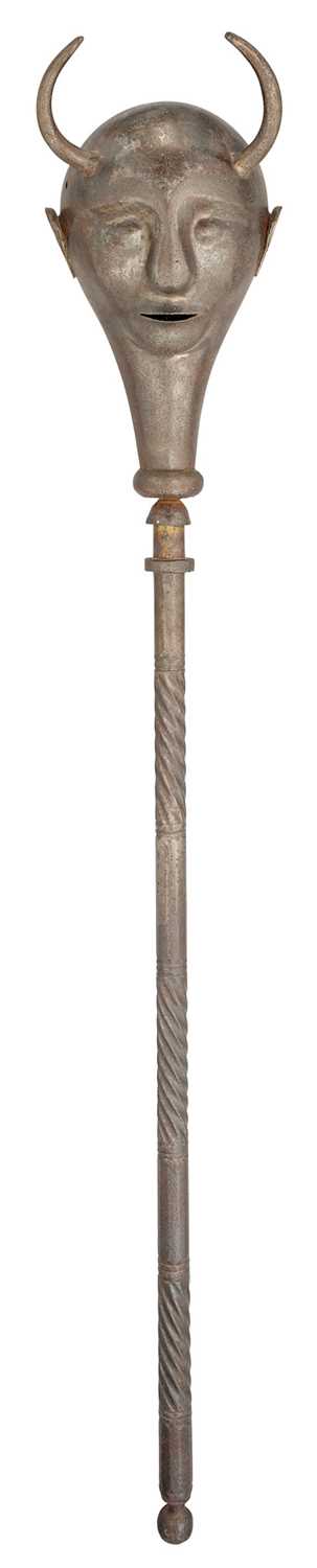 Lot 555 - A PERSIAN MACE (GORZ), QAJAR, 19TH CENTURY