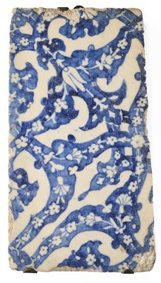 Lot 138 - A DAMASCUS TILE FRAGMENT, OTTOMAN SYRIA, CIRCA 1570-1580