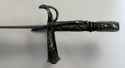 Lot 210 - A NORTH EUROPEAN RAPIER, EARLY 17TH CENTURY, WITH SILVER-ENCRUSTED HILT, 17TH CENTURY AND LATER