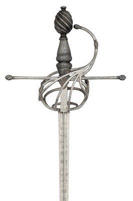 Lot 211 - A COMPOSITE RAPIER, EARLY 17TH CENTURY, PROBABLY ITALIAN