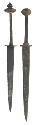 Lot 133 - A MEDIEVAL DAGGER, LATE 14TH/15TH CENTURY AND ANOTHER, 15TH CENTURY