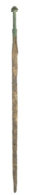 Lot 121 - A LURISTAN CAVALRY SWORD WITH COPPER ALLOY HILT, PROBABLY 1000BC, NORTHERN IRAN