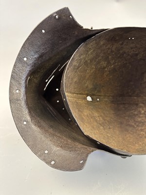 Lot 175 - A COMPOSITE CLOSE HELMET, CIRCA 1510-20, PROBABALY FLEMISH