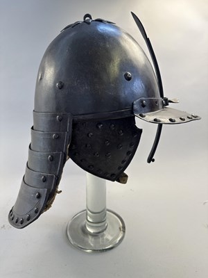 Lot 180 - A RARE WELL-MADE ZISCHÄGGE OF SIEGE WEIGHT, MID-17TH CENTURY, SOUTH GERMAN OR EAST EUROPEAN