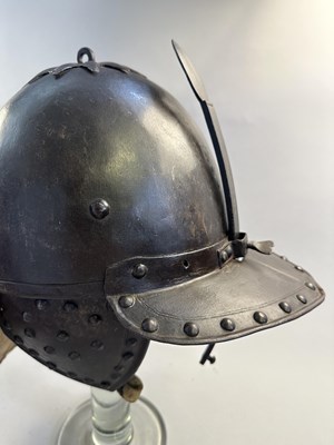 Lot 180 - A RARE WELL-MADE ZISCHÄGGE OF SIEGE WEIGHT, MID-17TH CENTURY, SOUTH GERMAN OR EAST EUROPEAN
