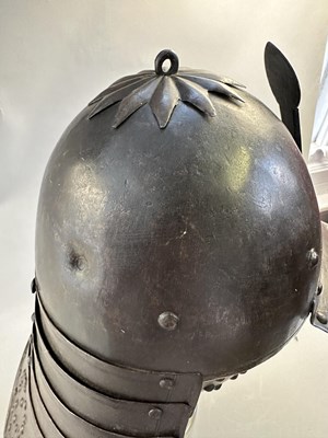 Lot 180 - A RARE WELL-MADE ZISCHÄGGE OF SIEGE WEIGHT, MID-17TH CENTURY, SOUTH GERMAN OR EAST EUROPEAN