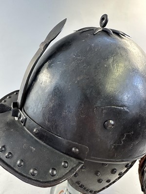 Lot 181 - A RARE ZISCHÄGGE OF SIEGE WEIGHT, MID-17TH CENTURY, SOUTH GERMAN OR EAST EUROPEAN