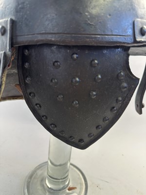 Lot 181 - A RARE ZISCHÄGGE OF SIEGE WEIGHT, MID-17TH CENTURY, SOUTH GERMAN OR EAST EUROPEAN