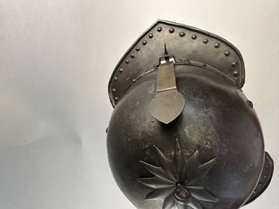 Lot 181 - A RARE ZISCHÄGGE OF SIEGE WEIGHT, MID-17TH CENTURY, SOUTH GERMAN OR EAST EUROPEAN